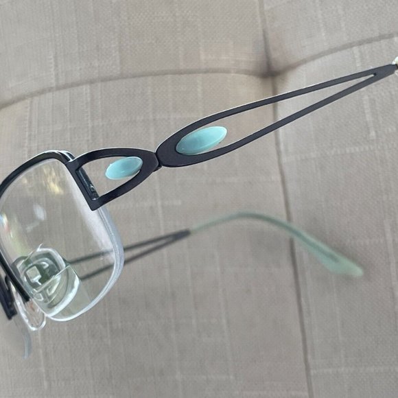 Brendel Women Glasses Eschenbach Black/Blue Tone Eyeglasses 50[]17 135 - Picture 5 of 12